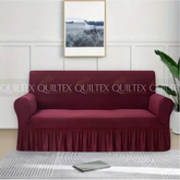 Turkish Style Sofa Covers Maroon